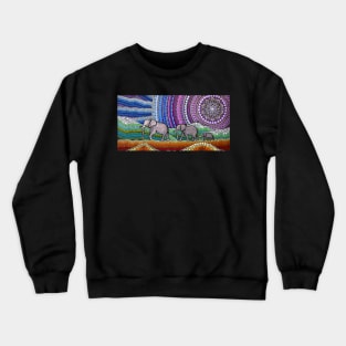 Elephant Family Crewneck Sweatshirt